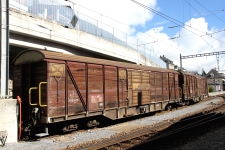 BEMO 2278170 - H0m - Großraumgüterwagen, Gak-v, RhB, Ep. V - Wagen 1